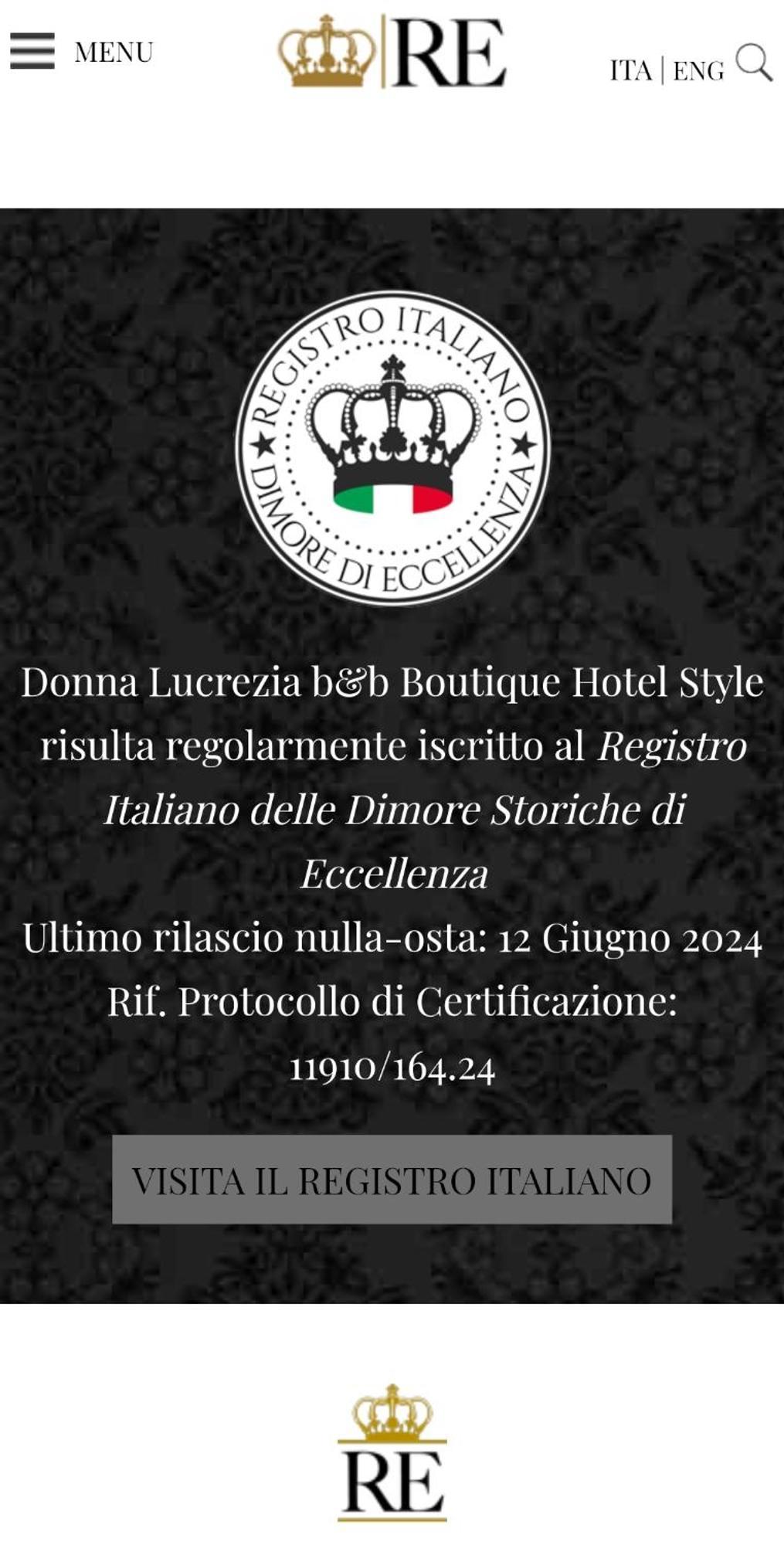 Donna Lucrezia Boutique Style Frühstückspension 4*
